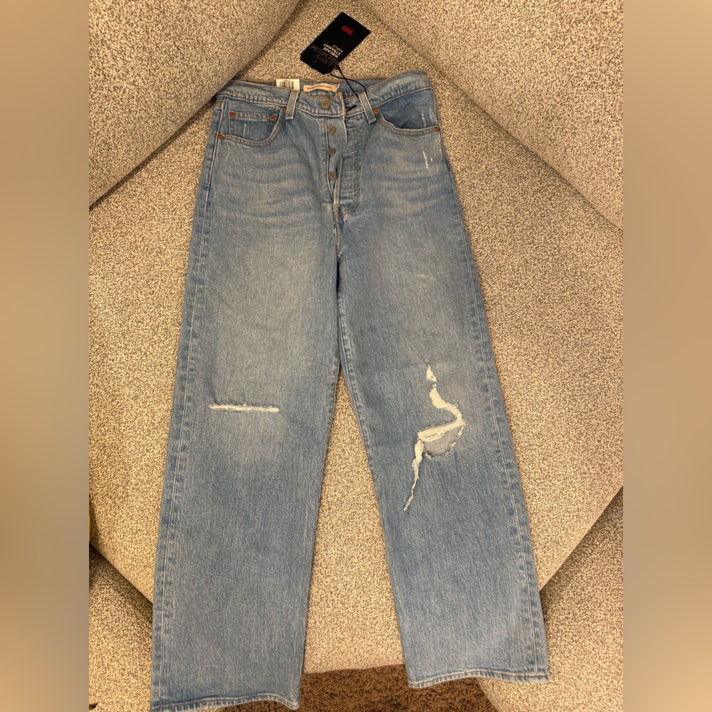 Levi's Light Blue Distressed Women Jeans
